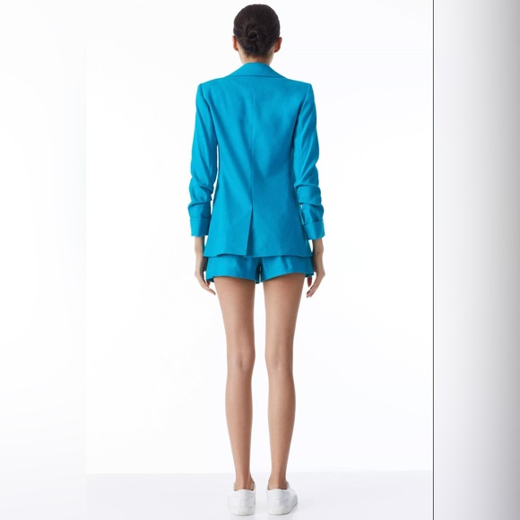 NWT Alice + Olivia Pailey Fitted Notch Collar Blazer - Picture 4 of 5